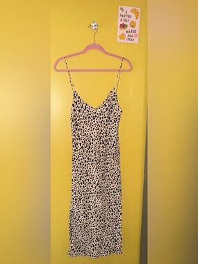 Motel Leopard Slip Dress